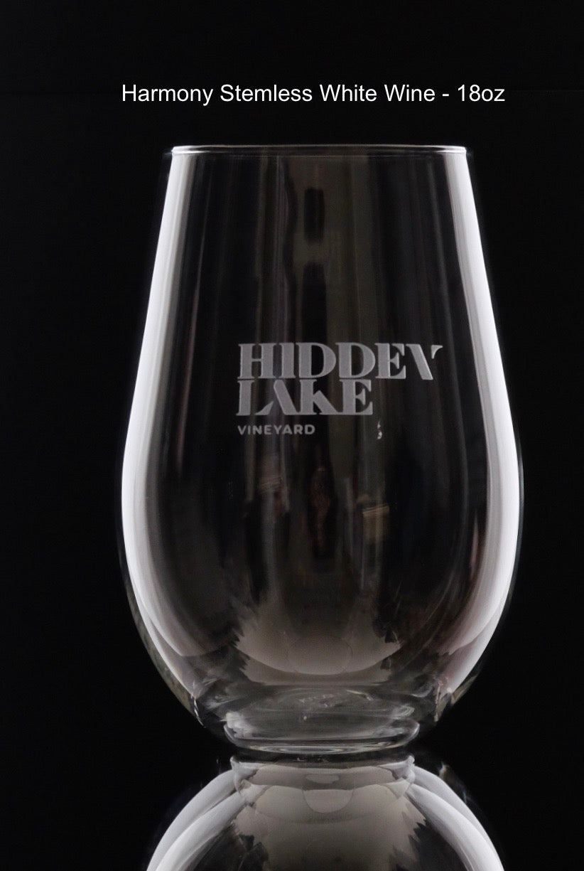 Harmony Stemless White Wine Glasses - Set Of Four